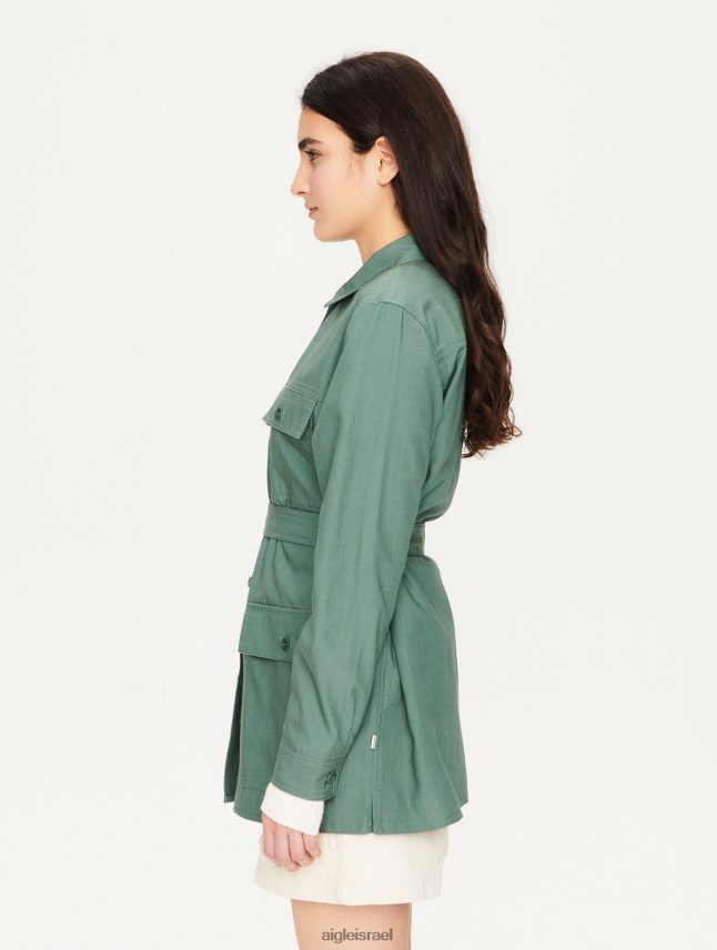 נשים vert gris Aigle חולצת כותנה וטנסל בגדים 8V6ZVZ620