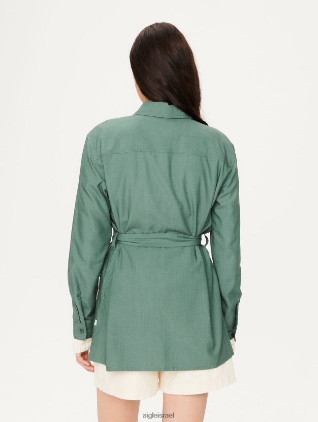 נשים vert gris Aigle חולצת כותנה וטנסל בגדים 8V6ZVZ620