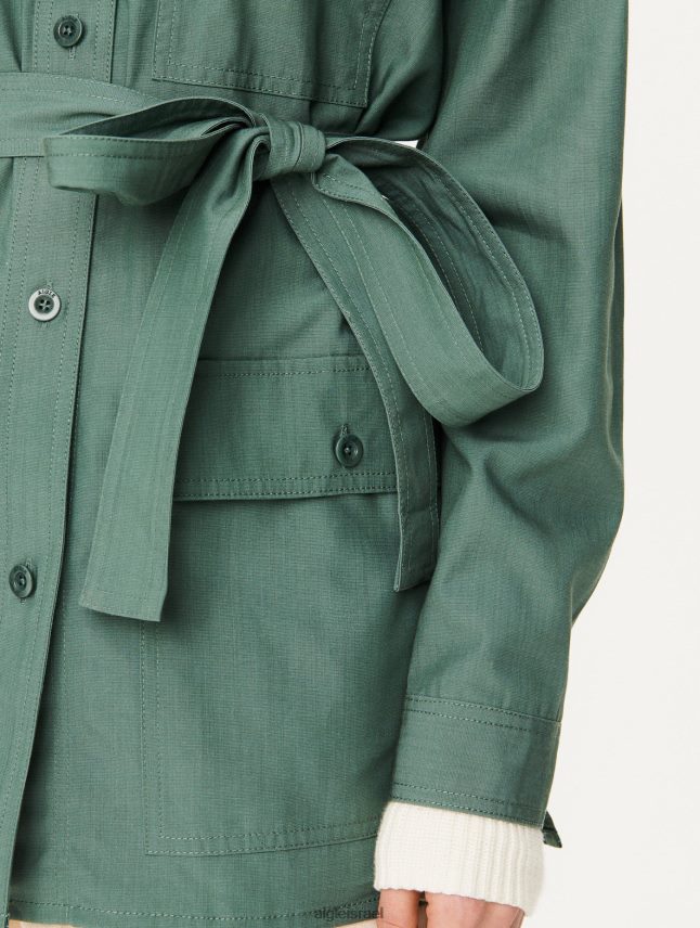 נשים vert gris Aigle חולצת כותנה וטנסל בגדים 8V6ZVZ620